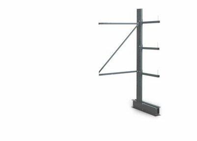 Aanbouwset draagarmstelling voor lichte lasten - 2000x500 mm/1 enkelzijdige staander met 3 draagarmen/enkelzijdig/149 kg per draagarm